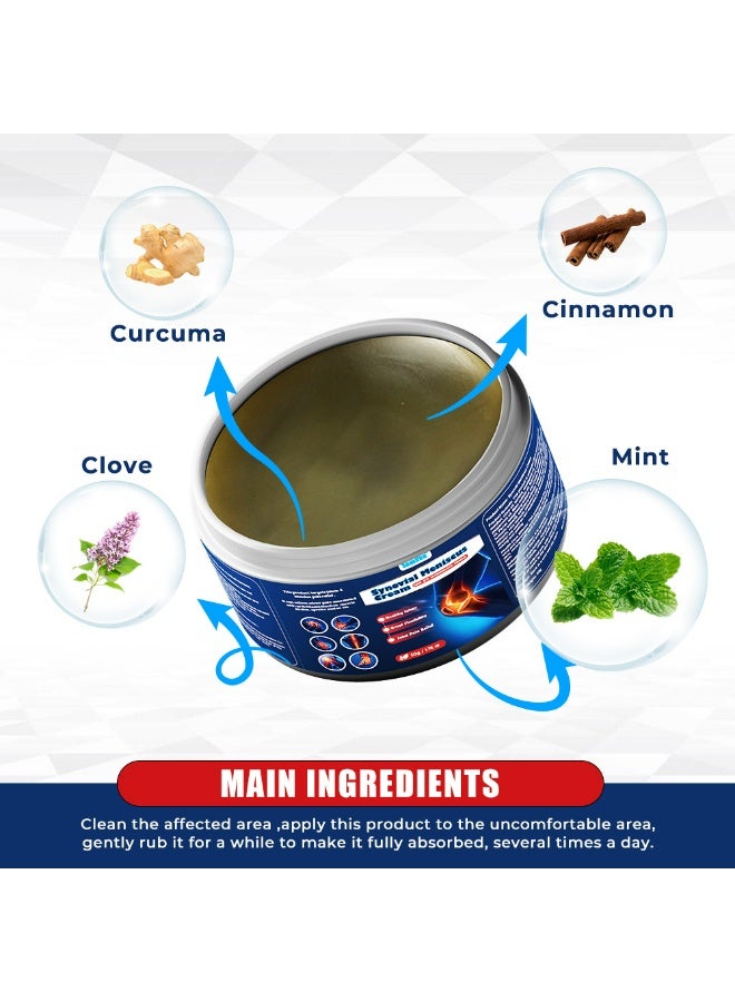 سوميفون 50 جرام - كريم تخفيف آلام مفصل الركبة سوميفون لعلاج تلف الغضروف وآلام الركبة والتهاب المفاصل سريع الامتصاص لعلاج التهاب الغلاف المفاصل في اليد والقدم كريم علاج سريع للثروة والعظام لآلام العضلات والمفاصل - Image 3